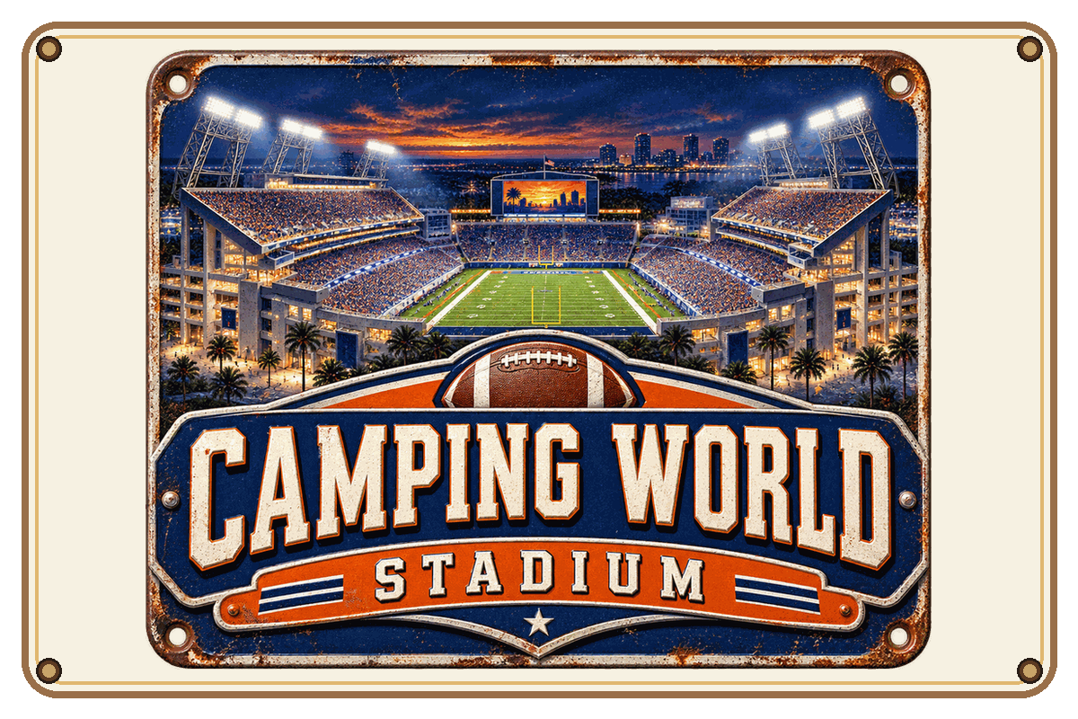Camping World Stadium vintage sign