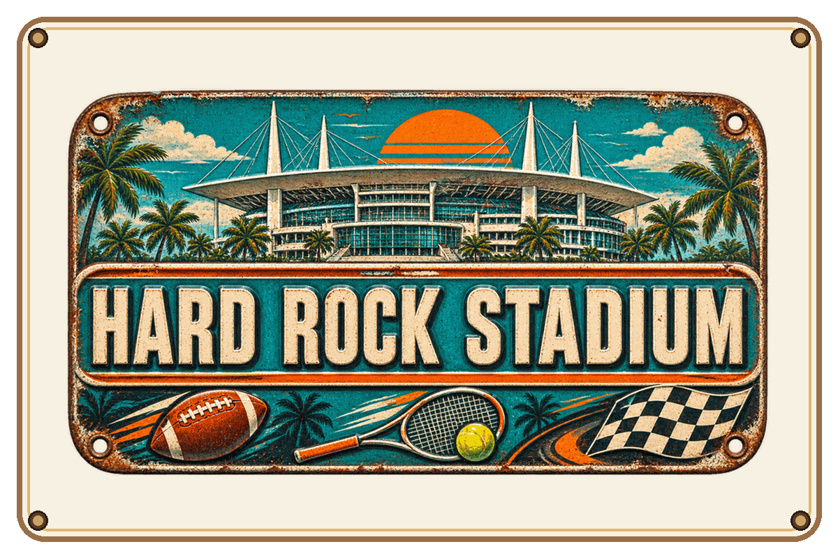 Hard Rock Stadium sign