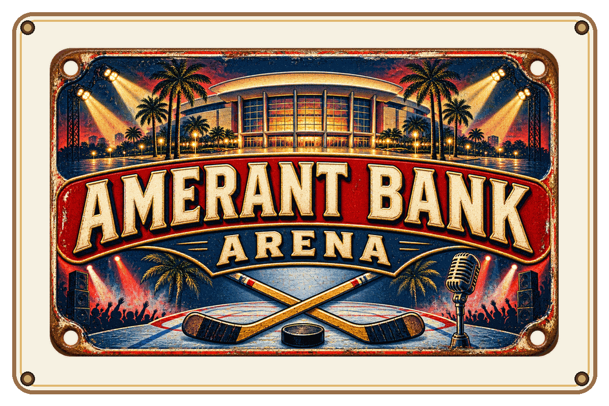 Amerant Bank Arena sign