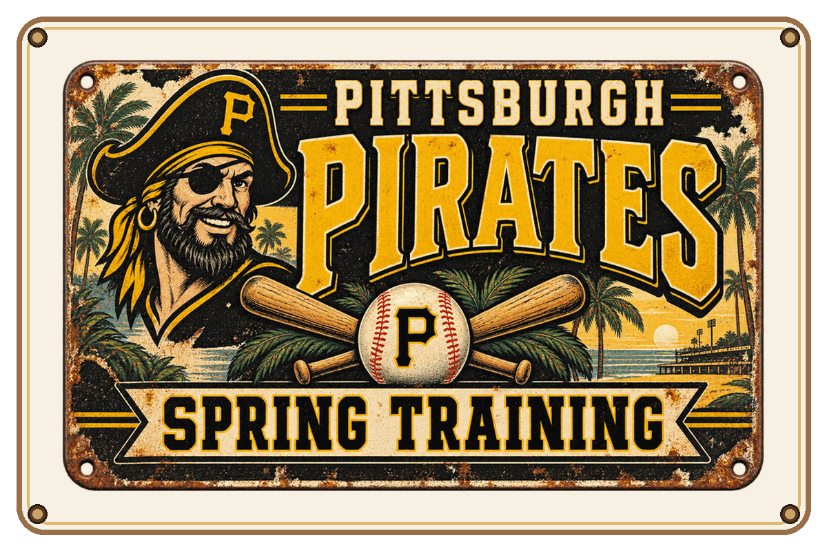 Pittsburgh Pirates Spring Training sign