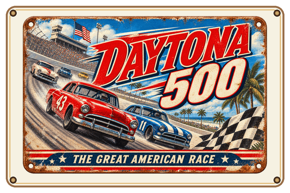 Daytona 500 sign