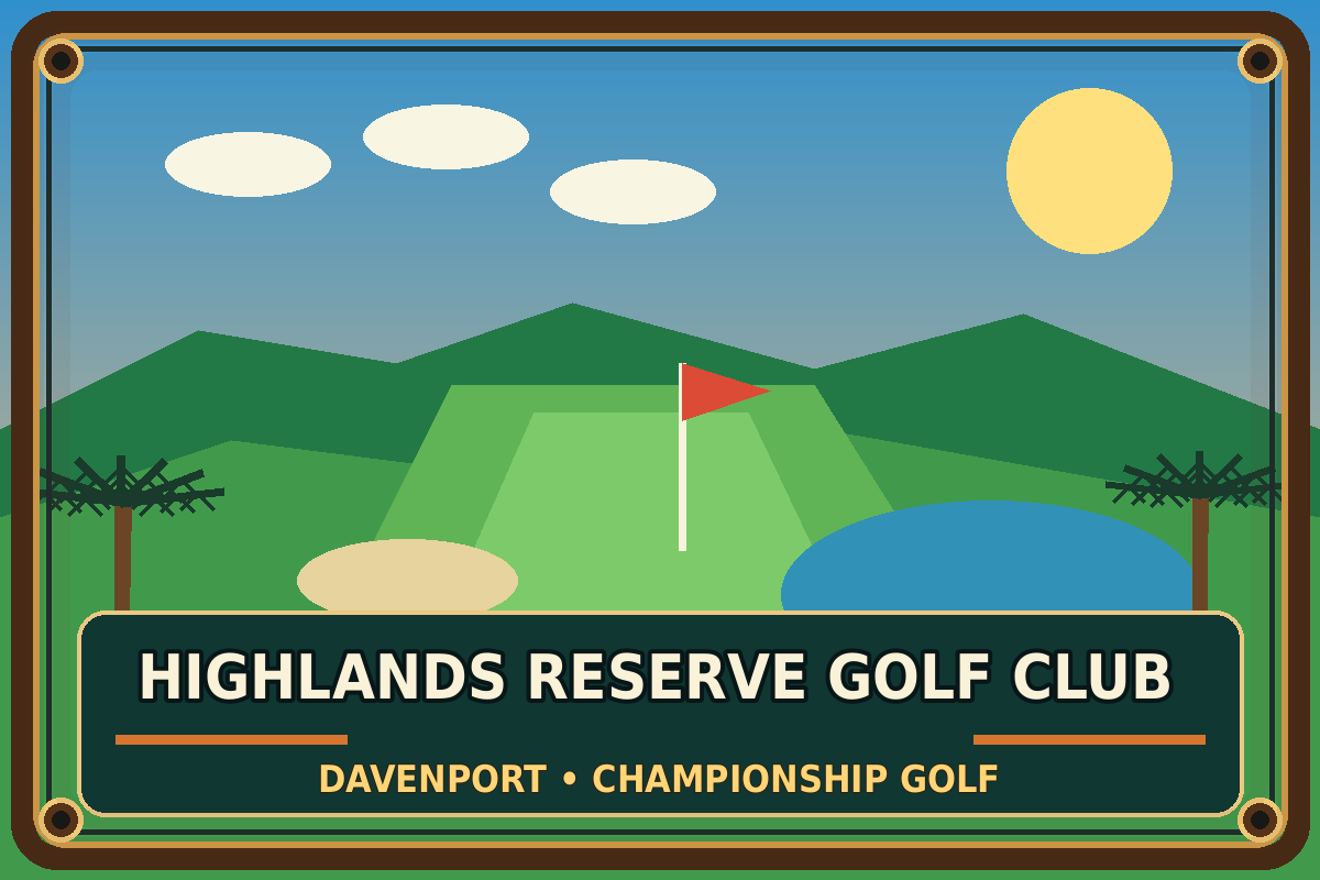Highlands Reserve Golf Club vintage sign