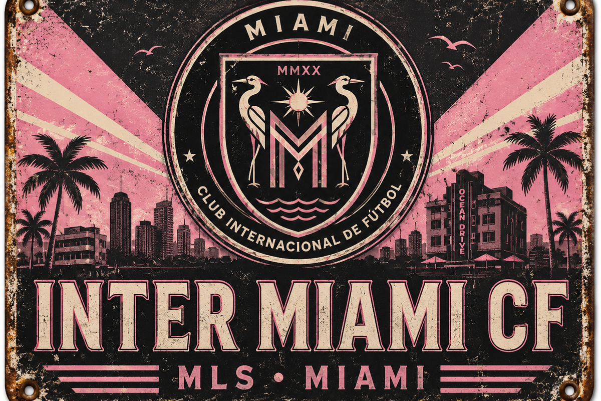 Inter Miami Cf vintage sign