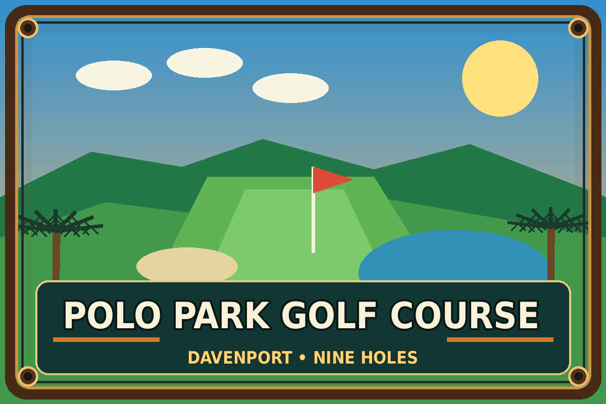 Polo Park Golf Course vintage sign